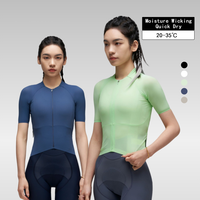 Maillot de cyclisme léger à manches courtes pour femme BLACK LABEL, respirant et à séchage rapide, OEM pour vélo de route et VTT