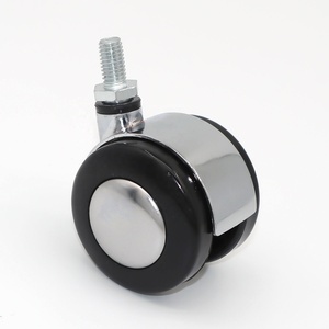 <span class=keywords><strong>40mm</strong></span> Zinc Alloy <span class=keywords><strong>Furniture</strong></span> <span class=keywords><strong>Caster</strong></span> Wheels with Brake 50mm Chrome Chair Rodízios para o Quarto para a Escola Hospital Sala de estar Hotel - Product Image 3