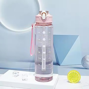 Botella de Agua de Plástico Transparente Económica Promocional con Logotipo Personalizado, Producto de Oficina, Regalo Promocional, Botellas al por Mayor para Agua - Product Image 6