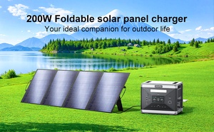 Estación de Energía Portátil de 2400W, Controlador Solar MPPT de 200W, Batería LiFePO4, Corriente Alterna/Auto/Solar, Linterna de Onda Sinusoidal Pura - Product Image 4