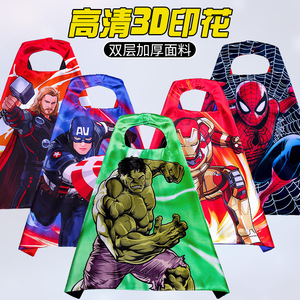 Capa de Héroe Infantil de Marvel, Poliéster de Doble Capa, Disfraz con Estampado 3D para Niños, Primavera 2025 - Product Image 2