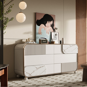 Meubles de maison <span class=keywords><strong>Commode</strong></span> de rangement à 8 tiroirs <span class=keywords><strong>Commode</strong></span> double en bois moderne <span class=keywords><strong>pour</strong></span> chambre à coucher - Product Image 1