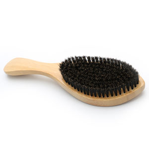 <span class=keywords><strong>Brosse</strong></span> à Cheveux en Bois Nouveau Modèle avec Logo Personnalisé, 100 % Soie <span class=keywords><strong>de</strong></span> <span class=keywords><strong>Sanglier</strong></span> Douce, Moyenne ou Dure, Courbe 360 pour Hommes - Product Image 6