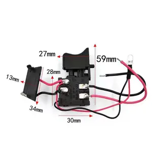 Interruptor de alta qualidade para furadeira de carregamento, interruptor curto de velocidade para frente e para trás 12v, máquina FA2-16