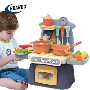 Crianças fingir jogar conjunto moderno mini brinquedos de cozinha, conjunto culinário para crianças pré-escolar