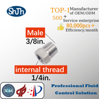 SHJH Forged 316SS Hexagon Head Outer Inter NPT Threaded High Pressure Reducing Union Connector Adaptor Fitting untuk Oli, Gas, dan Air