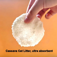 Litière pour chat végétale en mélange de cassave et de tofu, agglomération rapide, charbon actif, faible poussière, jetable dans les toilettes, biodégradable