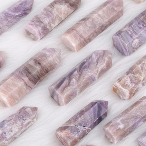 Natürlicher lila Chaorit Fluorit Turm, Heils tein Punkt Zauberstab, Obelisk Spike Chakra Probe Dekoration - Product Image 6