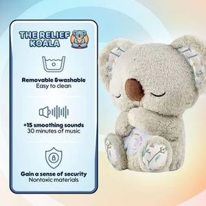 Respirer rougeoyant ronflement son en peluche Koala mignon bébé compagnon dormir jouet en mouvement Koala en peluche - Product Image 5