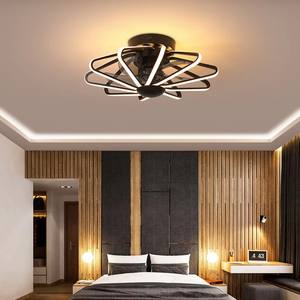 Industrial Style 5-Blade Ceiling Fan for Living Room, Quiet DC Motor, 3-Speed & Dimmable <b>LED</b> with Remote & APP Control - Product Image 4