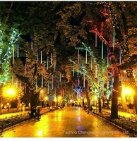 LED Meteorschauer Regentropfen Lichterkette 30 50 80CM IP65 Wasserdicht Weihnachten Außendekoration