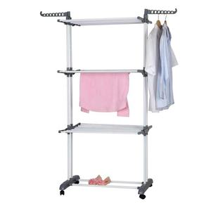 Vente en gros Séchoir à <span class=keywords><strong>linge</strong></span> pliable en métal Porte-serviettes multifonctionnel Porte-vêtements <span class=keywords><strong>amovible</strong></span> de grande capacité - Product Image 2