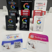 Carte de robinet de table NFC Support NFC en acrylique avec code QR
