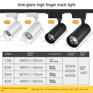 ไฟติดราง LED แบบเส้น ปรับได้ ทันสมัย วัสดุพลาสติก แสง 3500K 20w 30w 40w CRI 90 ปรับความสว่างได้ ลดราคาพิเศษ - Product Image 3
