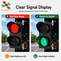 CadSolar Solarbetriebene Kabellose Notfall-Smarte 300MM Ferngesteuerte LED-Signal-Verkehrsleuchte