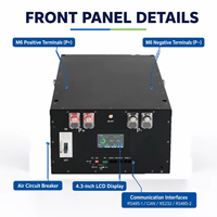 Kit de boîtier de batterie DIY 314ah vide 48V 16S avec BMS JK 200A et écran LCD, stock EU, pour système de stockage d'énergie solaire