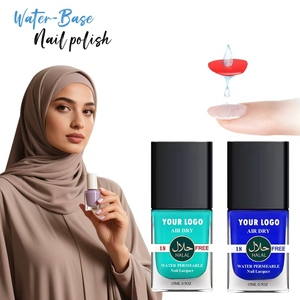 <span class=keywords><strong>Kit</strong></span> de vernis à ongles professionnel végétalien et biologique en gros, 15 ml, séchage rapide à l'air, perméable à l'eau, certifié Halal - Product Image 4