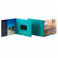Meilleure vente carte de vœux pour le marketing cadeau lcd livre d'affichage personnalisé business vidéo livret carte mère