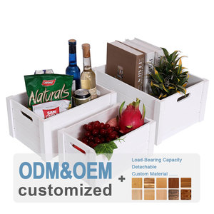 Farmhouse Small Wooden Gift Farmers Market <strong>Apple</strong> Vegetable <strong>Crates</strong> Storage Boxes White Wooden <strong>Crates</strong> <strong>for</strong> <strong>Sale</strong> - Product Image 2