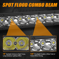 Barra de Luz LED para Coche y Camioneta 4x4, Delgada, Recta, Impermeable, de 6 Pulgadas, 12, 20, 30, 40, 50 Pulgadas, para Proyectos y Uso Todoterreno