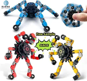 Ma Trending Products Diy Fidget Spinner Robot Juguete de descompresión Deformable Fingertip Spinner Transformable Fidget Spinners