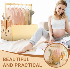 Panier Cadeau Bébé en Bois à Assemblage Facile, Motif Cerf Mignon, Idéal pour la Crèche et la Chambre, Cadeau de Naissance Personnalisé, Vente Chaude - Product Image 5