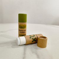 100% Biodégradable Uni Brun Kraft Baume À Lèvres Papier Tube Push-up Déodorant Bâton Conteneurs Disparaissant Impression Manipulation