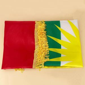 Bandiere Nazionali all'Ingrosso 3*5 ft, Bandiere Curde per Eventi in Poliestere Resistenti allo Sbiadimento, Bandiere del Kurdistan con Nappe - Product Image 2