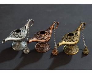 Lampes à encens classiques en forme de lampe magique de la légende, brûleurs d'encens rétro, lampe à huile à vœux, décoration d'intérieur, cadeau - Product Image 4