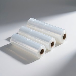 Film étirable transparent de qualité industrielle, haute brillance, renforcé, adhésif, pour moulage par soufflage, en rouleau jumbo, pour usage manuel et industriel, vente en gros - Product Image 5