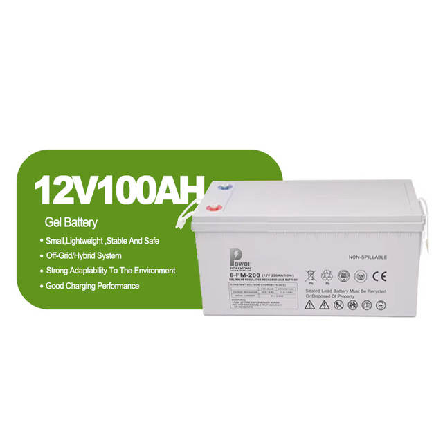 Free OEM 12V Gel Lead Acid Battery 100ah 120ah 160ah Energy Storage Lead-Acid Battery for Solar System