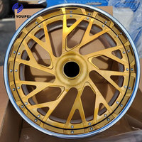 Rines Cóncavos de 2 Piezas Forjados a Medida, de 18-22 Pulgadas, de Aleación de Aluminio, para Autos de Pasajeros y Vehículos de Lujo, Más Vendidos