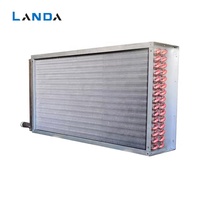Échangeur de chaleur à condenseur LANDCOOL 10HP, équipement de réfrigération, tube en cuivre, ailettes en alliage d'aluminium, pièces de chauffage CVC, serpentin de refroidissement AC