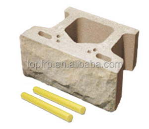 Tiges rondes pleines en fibre de verre pultrudée, goujons à emboîtement pour aligner les unités murales - Product Image 5