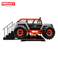 MARWEY Simulateur de course VR 6 joueurs avec mouvement 360°, machine d'arcade Monster Truck pour usage commercial