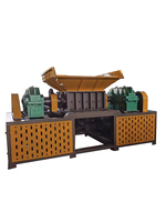 Industrieller Doppelwellen-Schrottschredder für Edelstahl und Aluminiumlegierung mit Hoher Kapazität 800-5000kg/h Motorgetrieben