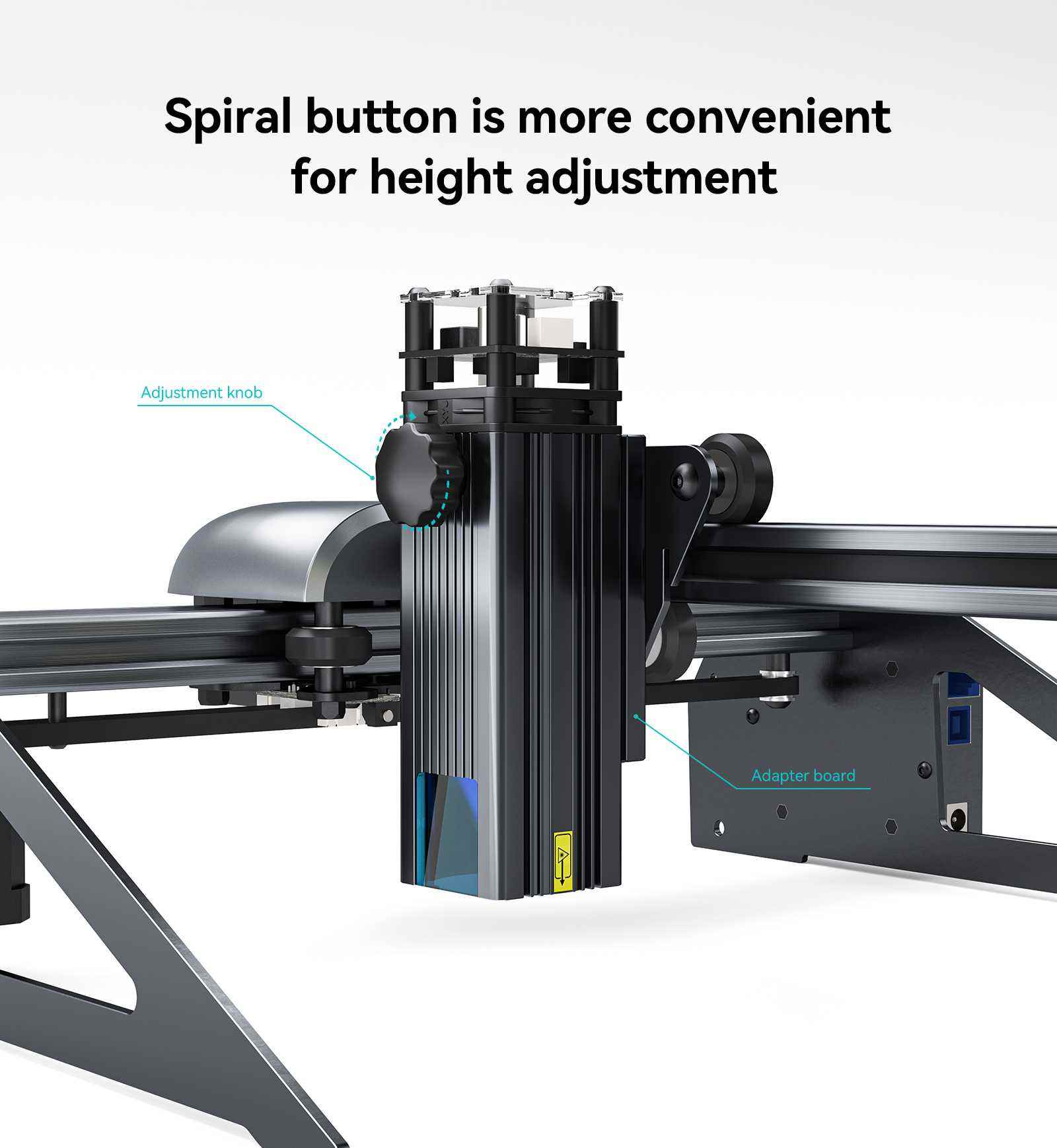 ATOMSTACK P7 PRO40Wポータブルレーザー彫刻機200 * 200MMZ高さ調整