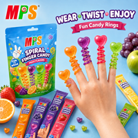 Bonbons en forme d'anneau MPS, bonbons en vrac pour Pâques, sucettes en gros, halal, jouet amusant, sucette tournante pour les doigts, sucette dure, saveur fruitée, bonbons