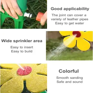 Bitkiler için plastik ayçiçeği çim sulama bahçe sulama sprey yağmurlama