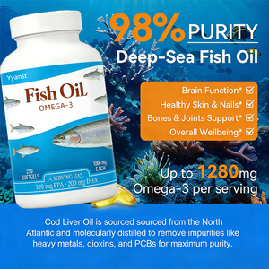 Fórmula OEM/ODM de alta resistencia que apoya la salud ocular e inmunitaria, rica en EPA, DHA, aceite de pescado omega 3 en cápsulas blandas, con porciones personalizadas. - Product Image 2