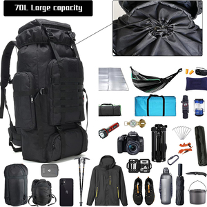Free sample Personalized Hiking Backpack with Logo Men's Multipurpose <b>Large</b> Travel Canvas <b>Rucksack</b> - Product Image 6