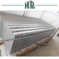 Design moderne Carreaux d'escalier en granit gris G640 bon marché pour l'intérieur et l'hôtel Dalles droites en pierre naturelle