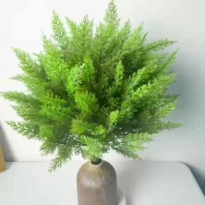 Pieds <span class=keywords><strong>de</strong></span> décoration amovibles en feuilles <span class=keywords><strong>de</strong></span> cyprès artificielles pour l'extérieur, vente en gros, petites plantes vertes artificielles <span class=keywords><strong>de</strong></span> cyprès pour l'artisanat - Product Image 6