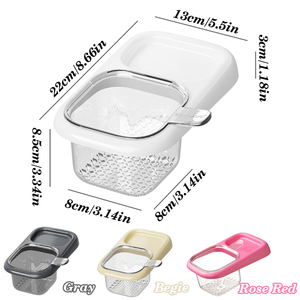 <span class=keywords><strong>Cesta</strong></span> de Drenaje de Plástico <span class=keywords><strong>para</strong></span> <span class=keywords><strong>Fregadero</strong></span> de Cocina, con Filtro de Malla Extraíble, Desagüe Desmontable con Ventosa, Filtro Antiobstrucción - Product Image 5