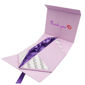 Emballage de luxe en carton, logo personnalisé, ruban pliable magnétique, boîte-cadeau de <span class=keywords><strong>parfum</strong></span>, fleur de mariage, avec doublure en Satin, pour <span class=keywords><strong>bébé</strong></span>, 50 pièces - Product Image 3