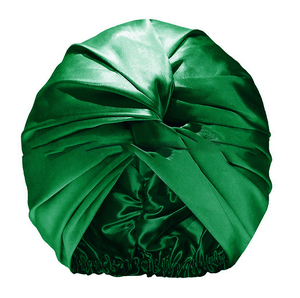 Bonnet de nuit en soie pour femmes, Turban élastique, soins de cheveux bouclés, noué, en Satin, pour dormir, FF58 - Product Image 4