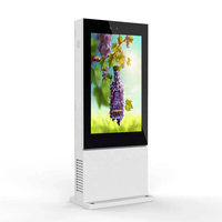 55/65/75 pouces extérieur IP65 publicité écran LCD Double face lecteur vidéo étanche 4K TV kiosque Totem signe numérique signalisation