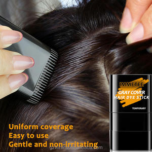 Bâton de <span class=keywords><strong>coloration</strong></span> capillaire <span class=keywords><strong>temporaire</strong></span> gris 15g pour retouche des racines, couvrance instantanée des cheveux gris, résistant à l'eau, marque privée - Product Image 3