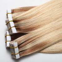 Extensions de cheveux naturels européens à bandes adhésives en gros, double épaisseur, cuticules intactes, Remy Tape Ins
