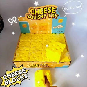 Oversized Cheese <b>Block</b> Squishy Sensory Anti-Stress Slow Rebound Stress Relief Toy Wholesale - Product Image 2